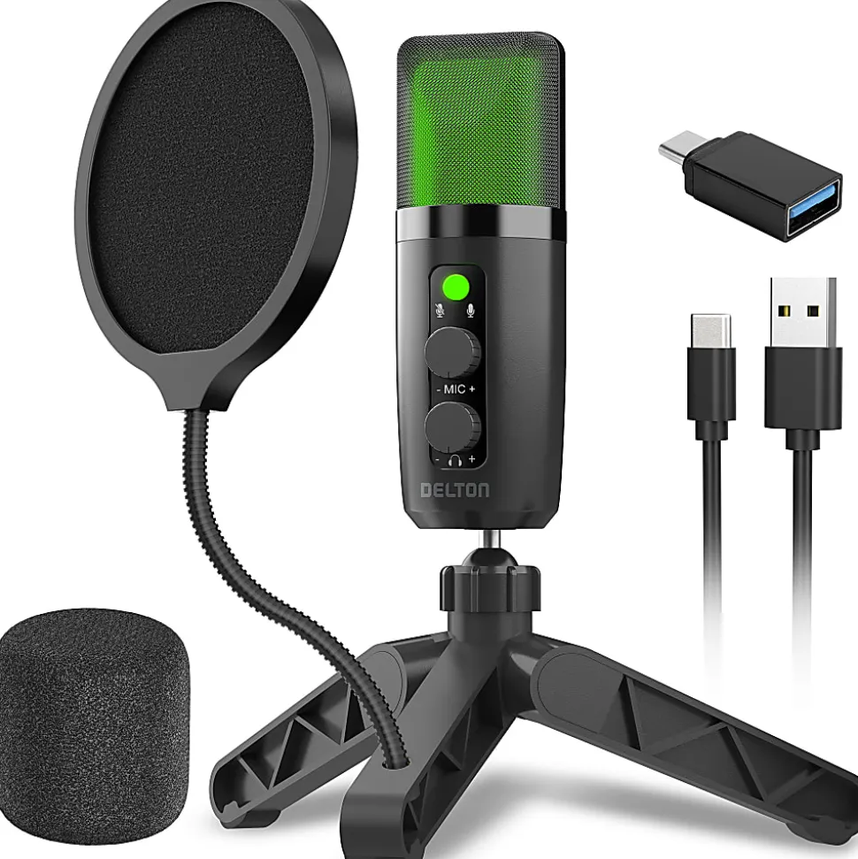 Delton U3000 USB Condenser Computer Microphone