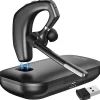 Delton 95X Ultralight Wireless Bluetooth Computer Headset, (Black), DBH95X
