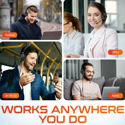 Delton 32Y Noise-Canceling On-Ear Wired Computer Headset, Black, DWH32Y