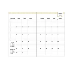 Deluxe Planner DD Black FL 5x8 AY26–27 Monthly