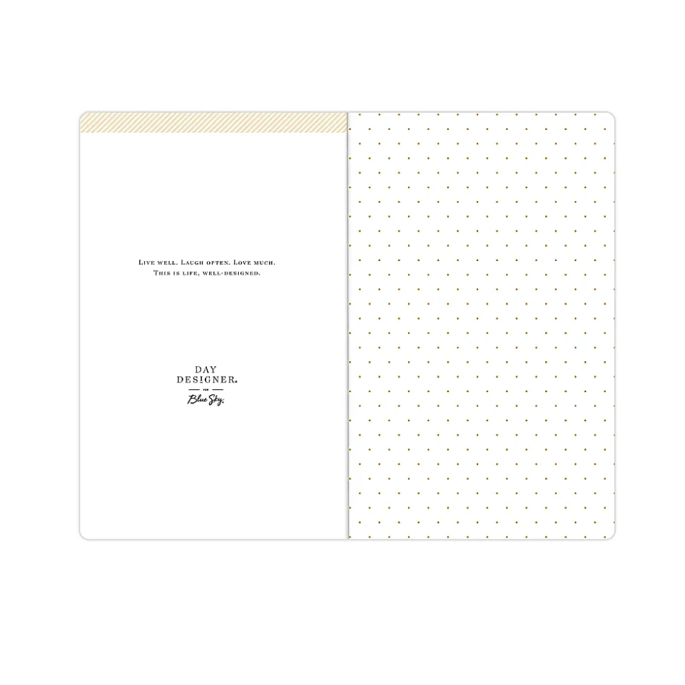Deluxe Planner DD Black FL 5x8 AY26–27 Monthly