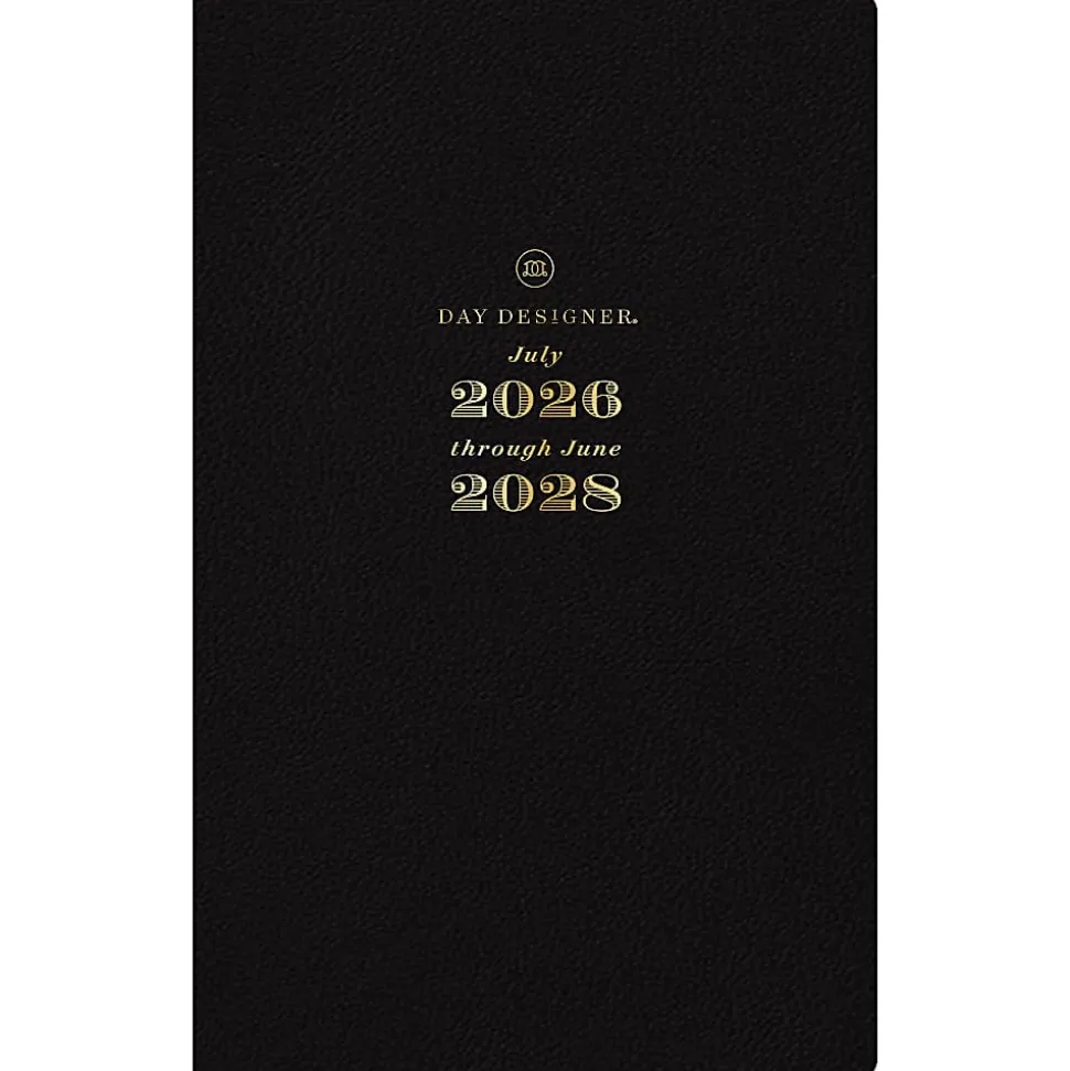 Deluxe Planner DD Black FL 5x8 AY26–27 Monthly