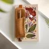 Denik Caramel Crinkle Notebook Pouch, 6-1/2" x 2", Orange
