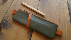 Denik Garden Notebook Pouch, 6-1/2" x 2", Green