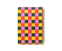 Denik Wire O Reading Journal, 5-1/4" x 8-1/4", 144 Pages, Pink/Multicolor