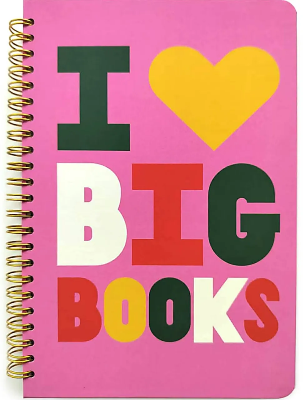 Denik Wire O Reading Journal, 5-1/4" x 8-1/4", 144 Pages, Pink/Multicolor