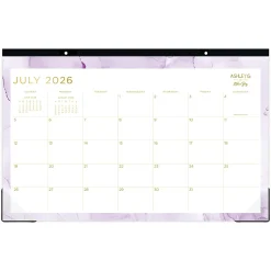 DESK PAD PLANNING CALENDAR AG SMOKE PURPLE - 17X11 AY26-27 MONTHLY