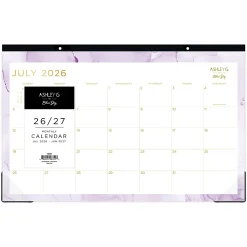 DESK PAD PLANNING CALENDAR AG SMOKE PURPLE - 17X11 AY26-27 MONTHLY