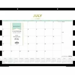 DESK PAD PLANNING CALENDAR DD RUGBY STRIPE BLACK - 22X17 AY26-27 MONTHLY