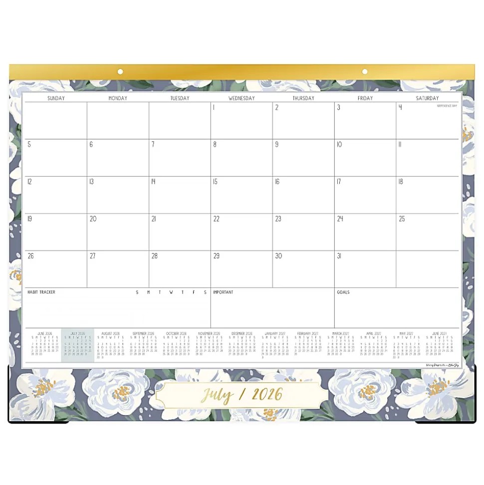 DESK PAD PLANNING CALENDAR IPC CELINE NAVY ALL OVER - 22X17 AY26-27 MONTHLY