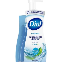Dial® Antibacterial Foaming Hand Wash, Spring Water Scent, 10 oz, 8/Carton