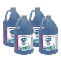 Dial® Antibacterial Foaming Hand Wash Refill, Spring Water Scent, 1 gal, 4/Carton