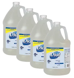Dial® Antimicrobial Soap For Sensitive Skin, Unscented, 128 Oz, Case Of 4 Bottles
