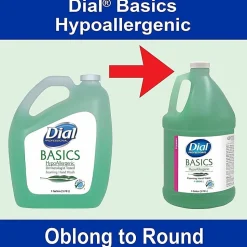 Dial Basics HypoAllergenic Foam Hand Soap - Aloe Scent - 1 gal - Bacteria Remover