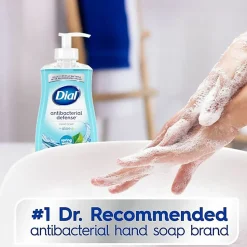 Dial Liquid Soap - Spring Water Scent - 11 fl oz - Pump Dispenser - Bacteria Remover - Hand, Skin, Healthcare, School, Office, Restaurant, Daycare