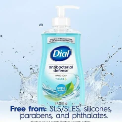 Dial Liquid Soap - Spring Water Scent - 11 fl oz - Pump Dispenser - Bacteria Remover - Hand, Skin, Healthcare, School, Office, Restaurant, Daycare