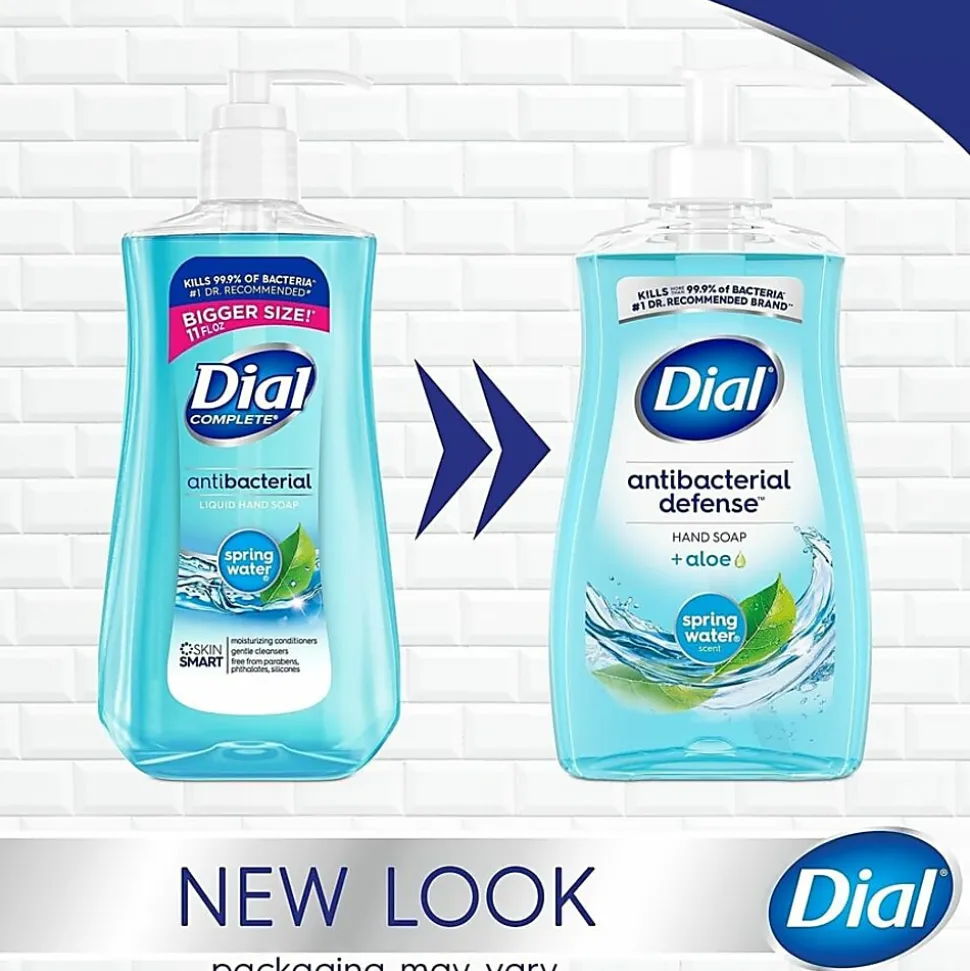 Dial Liquid Soap - Spring Water Scent - 11 fl oz - Pump Dispenser - Bacteria Remover - Hand, Skin, Healthcare, School, Office, Restaurant, Daycare