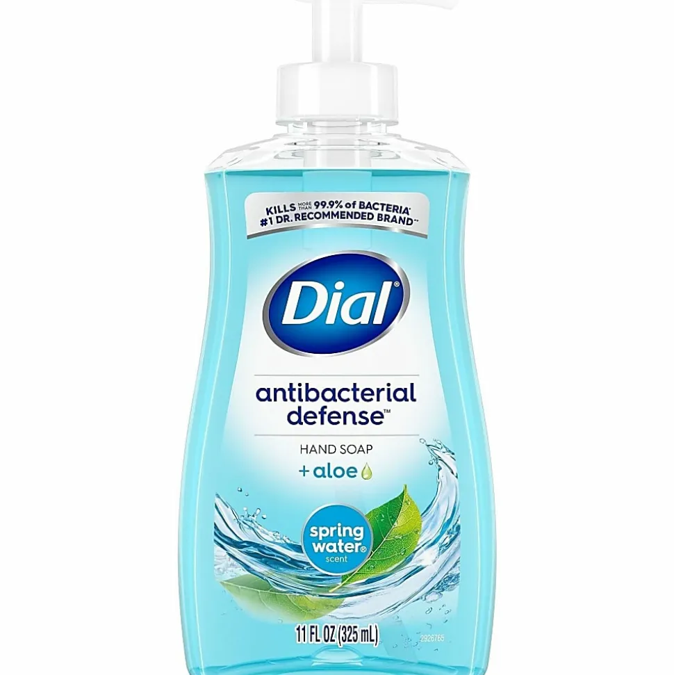 Dial Liquid Soap - Spring Water Scent - 11 fl oz - Pump Dispenser - Bacteria Remover - Hand, Skin, Healthcare, School, Office, Restaurant, Daycare