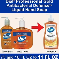 Dial Professional Antibacterial Defense Liquid Hand Soap, Fresh Scent, 11 fl oz, 12 / Carton