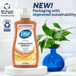 Dial Professional Antibacterial Defense Liquid Hand Soap, Fresh Scent, 11 fl oz, 12 / Carton