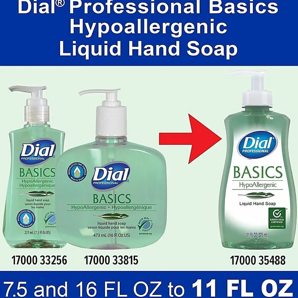 Dial Professional Basics Hypoallergenic Liquid Hand Soap, 35488