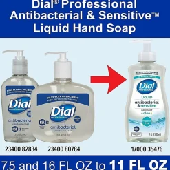 Dial Professional Scent-Free Sensitive Antibac. Hand Soap, 35476