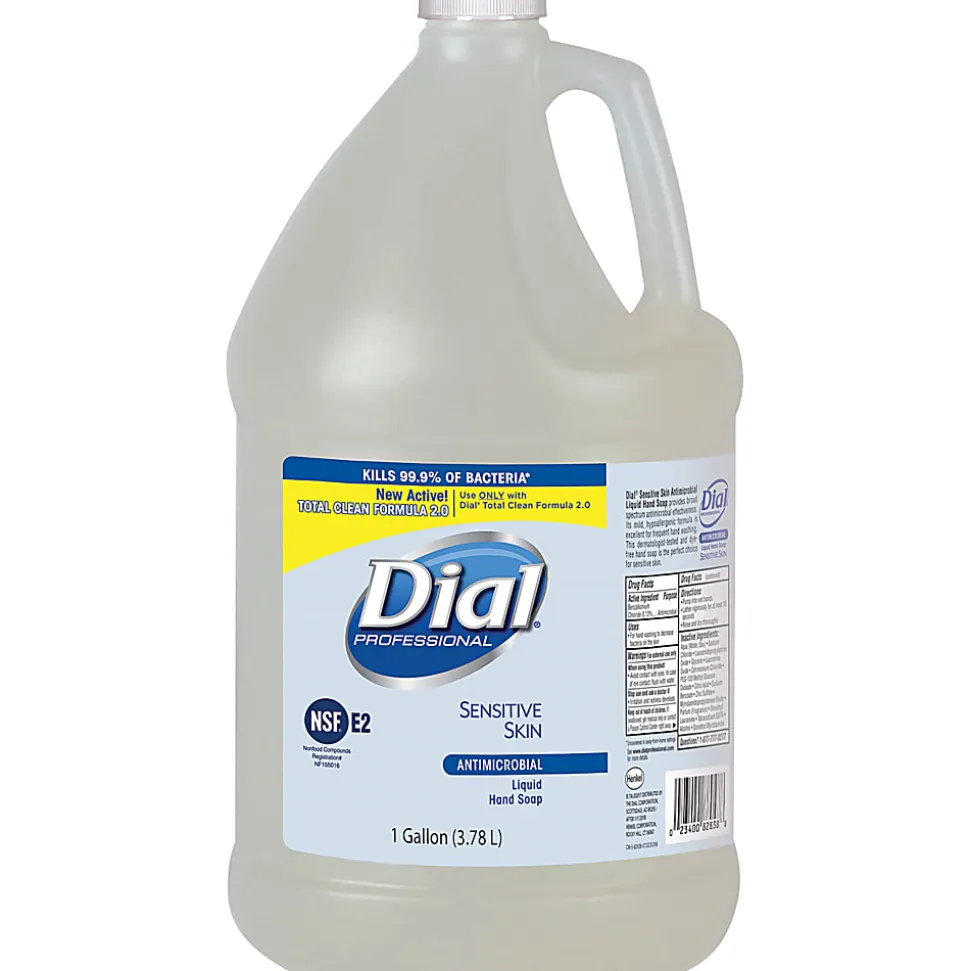 Dial® Sensitive Skin Antimicrobial Liquid Soap Refill, 1 Gal.