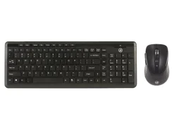 Digital Innovations Wireless Keyboard And EasyGlide Mouse, Black, 4270100
