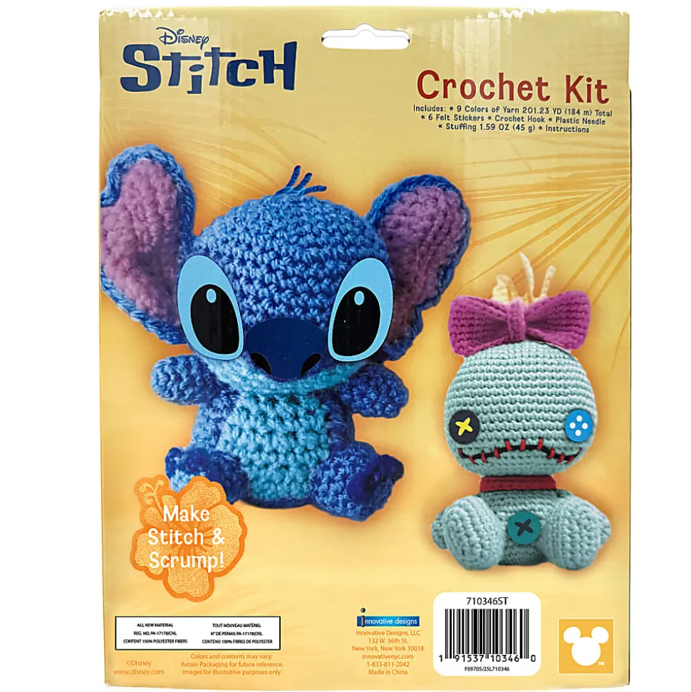 Disney Lilo & Stitch 2 Pack Crochet Kit, 19 Pieces