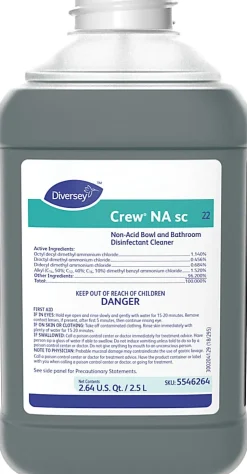 Diversey™ Crew® Nonacid Bowl And Bathroom Cleaner, 2.5L, J-Fill, 2/CT