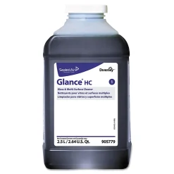 Diversey™ Glance® Glass And Multi-Surface Cleaner, Ammonia Scent, 84.5 Oz Bottle, Case Of 2