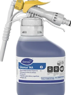 Diversey Glance® Non-Ammoniated Glass & Multi-Surface Cleaner, Unscented, 1.5 L, Set Of 2 Bottles
