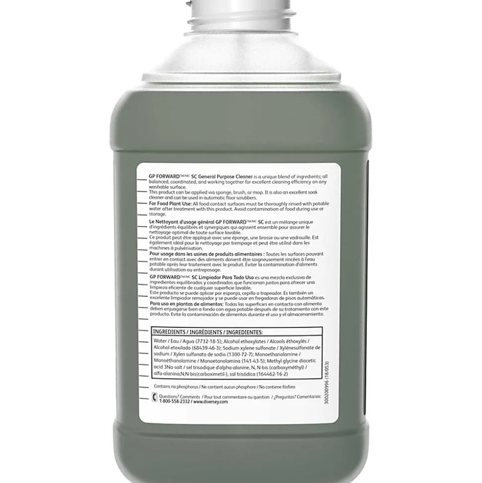 Diversey GP Forward General Purpose Cleaner, Citrus Scent, 2.5 Liters, Pack Of 2
