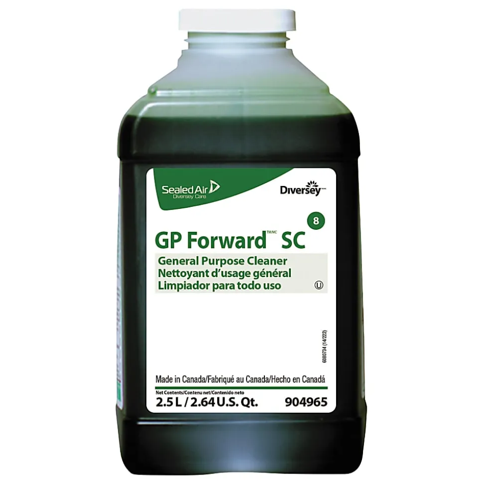 Diversey GP Forward General Purpose Cleaner, Citrus Scent, 2.5 Liters, Pack Of 2