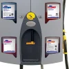 Diversey J-Fill QuattroSelect Dispensing System, 24-1/4"H x 18-1/2"W x 7-1/2"D, Gray