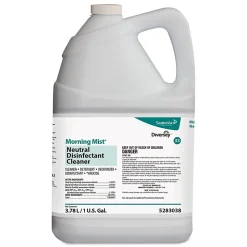 Diversey™ Morning Mist® Neutral Disinfectant Cleaner, Fresh Scent, 128 Oz Carton, Case Of 4