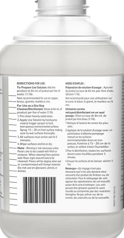 Diversey Oxivir Five 16 Concentrate 1-Step Disinfectant Cleaner, 84.5 Oz Bottle, Pack Of 2 Bottles