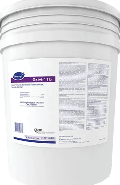 Diversey Oxivir TB Ready to Use Disinfectant Cleaner, Cherry Almond Scent, 5-Gallon (640 Oz) Pail