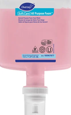 Diversey Soft Care All-Purpose Foam Hand Soap, 1.3-Liter, Citrus Scent, Case Of 6 Refills