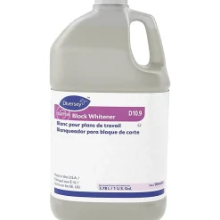 Diversey Suma Block Whitener, Chlorine Scent, 128 Oz, Yellow, Carton Of 4 Jugs
