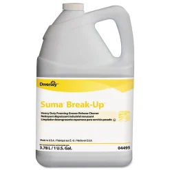 Diversey™ Suma® Break-Up® Heavy-Duty Foaming Grease-Release Cleaner, Unscented, 128 Oz Bottle, Case Of 4
