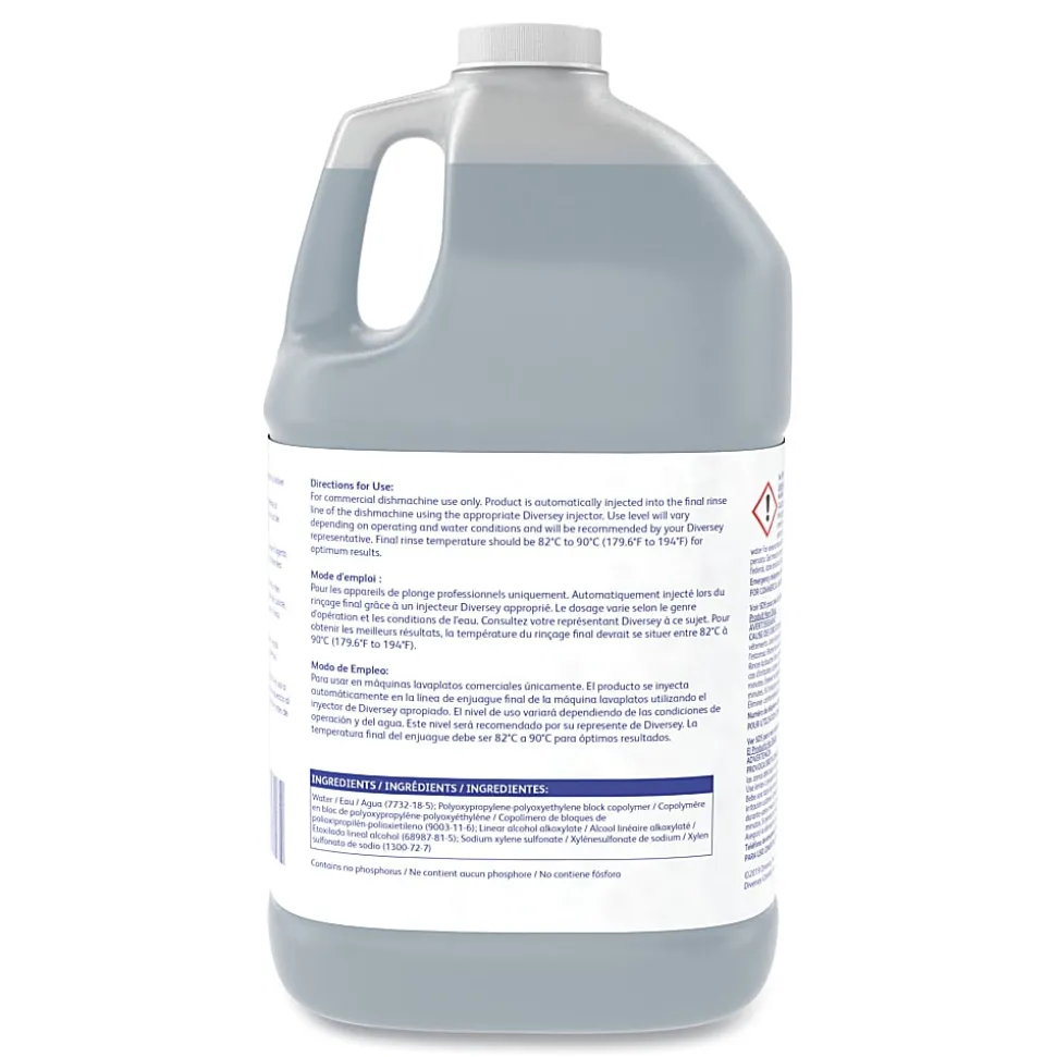 Diversey Suma Select A7 Rinse Aids, 1 Gallon, Pack Of 4 Jugs