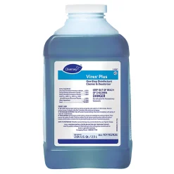 Diversey Virex Plus One-Step Disinfectant Cleaner Concentrate, Unscented, 2.5L Bottle, Carton Of 2 Bottles