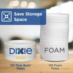Dixie Basic® Light-Weight Paper Plates, 8 1/2