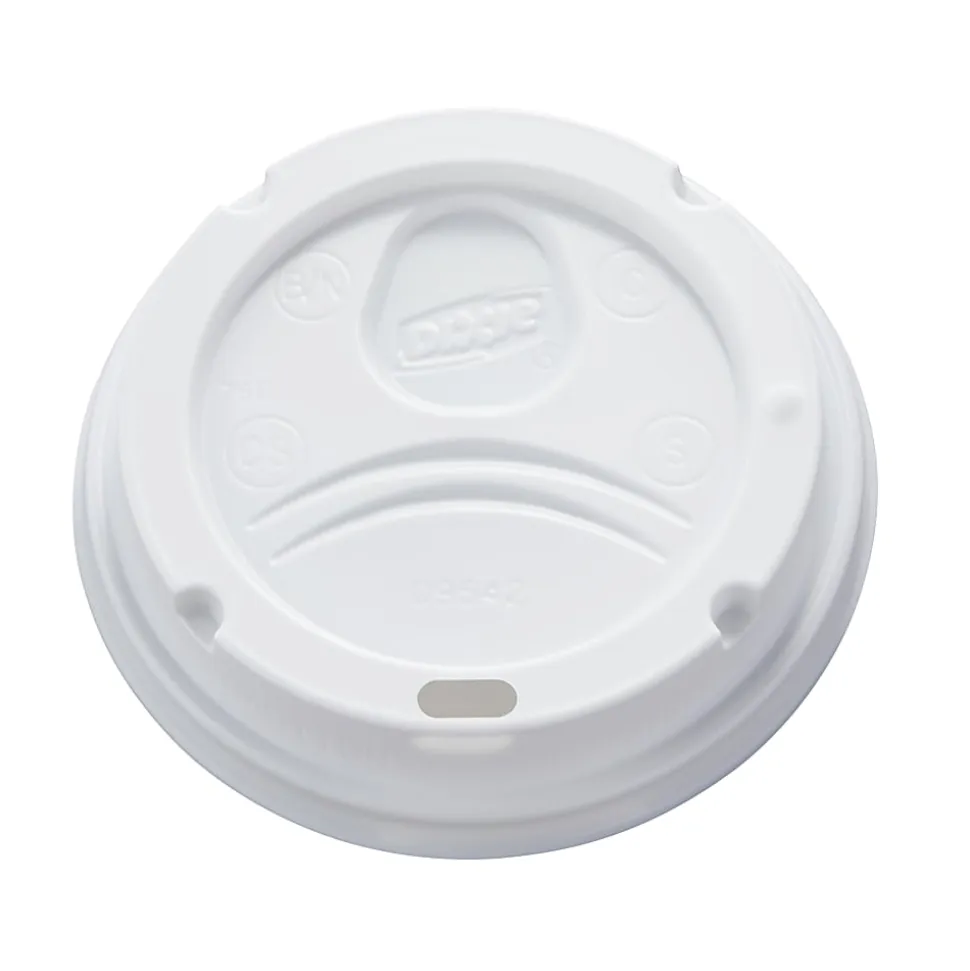 Dixie® Dome Lids, For 12- To 16-Oz Cups, White, Case Of 500 Lids