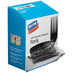 Dixie® Grab'N Go™ Forks, Black, 90 Per Box, Pack Of 6 Boxes
