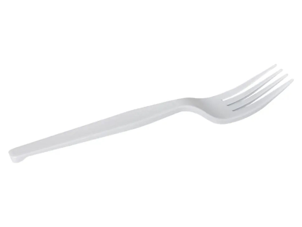 Dixie® Heavy/Medium-Weight Forks, White, Pack Of 1,000