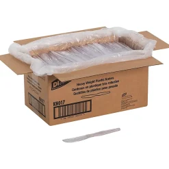 Dixie Heavyweight Plastic Cutlery - Knife - 1 x Knife - Breakroom - Disposable - Clear - 1000 / Carton