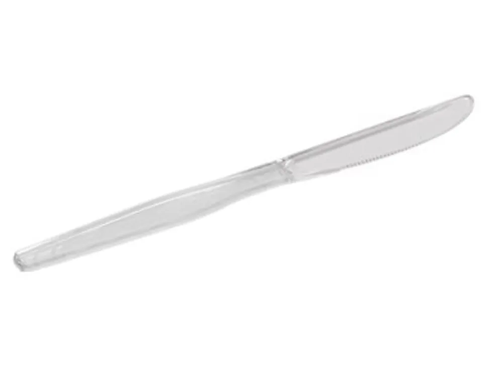 Dixie® Heavyweight Polystyrene Knives, Clear, Carton Of 1,000 Knives