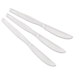 Dixie® Heavyweight Polystyrene Knives, Clear, Carton Of 1,000 Knives